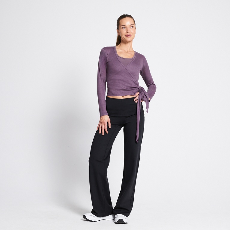 Wrap top "Pilates Top" Plum